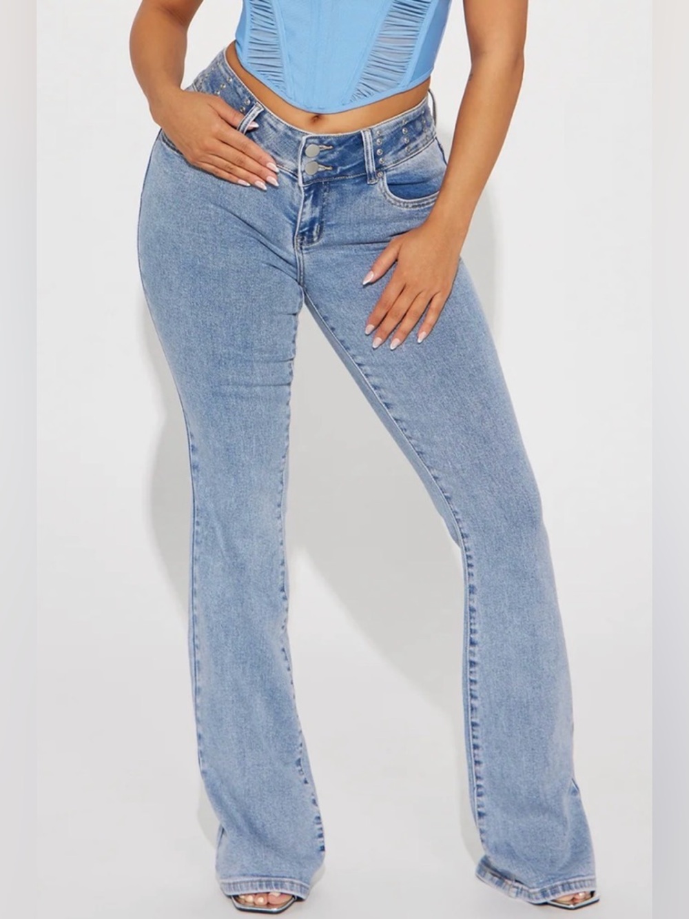 Prime Suspect - Studded Bootcut Jeans